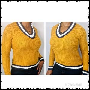 SAY WHAT-Women’s Pullover V-Neck Knit Sweater